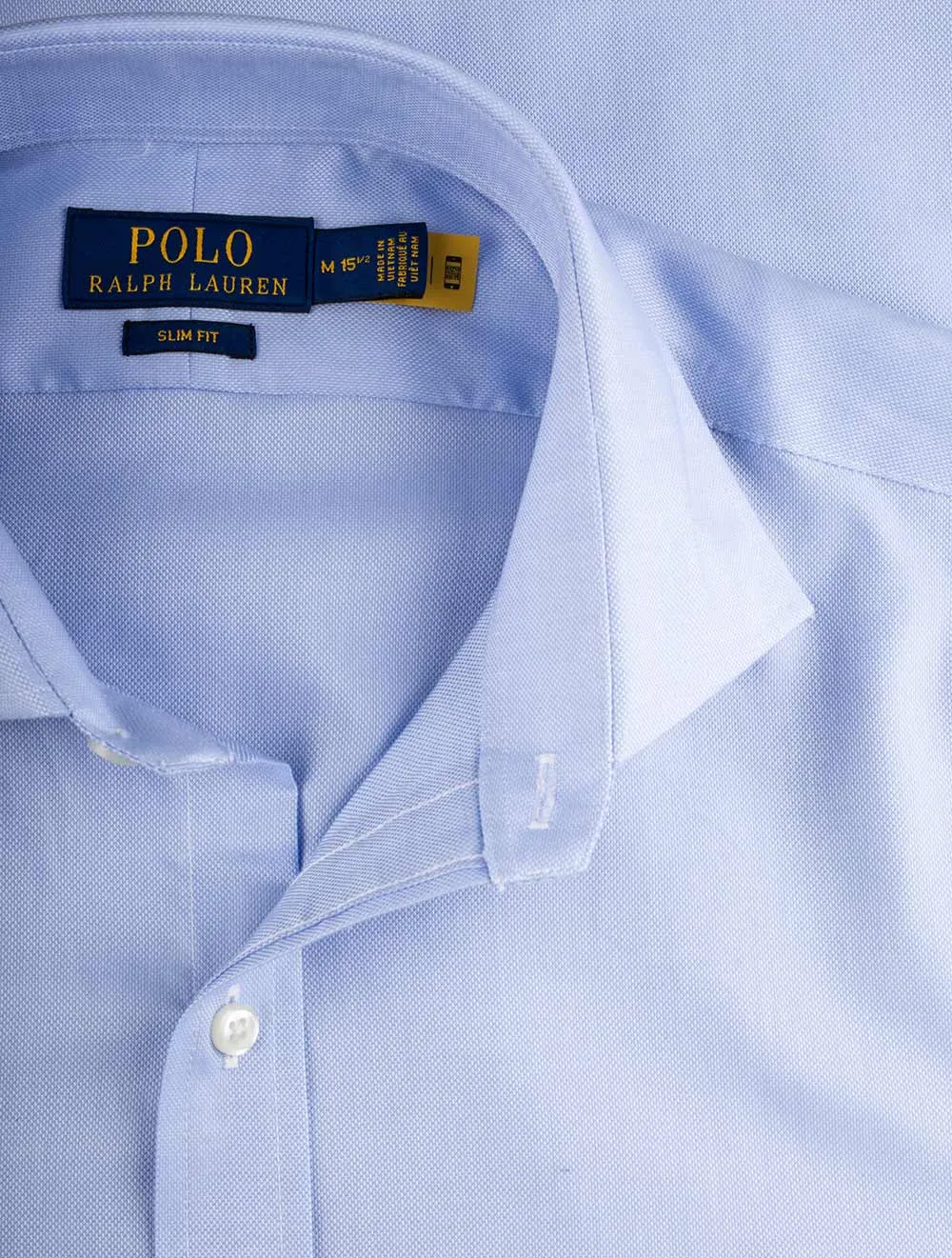 Slim Plain Dress Shirt Blue