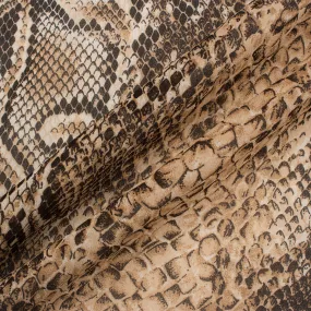 Snake Printed Stretch Microfibre