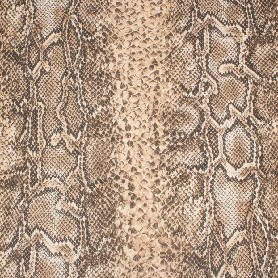 Snake Printed Stretch Microfibre