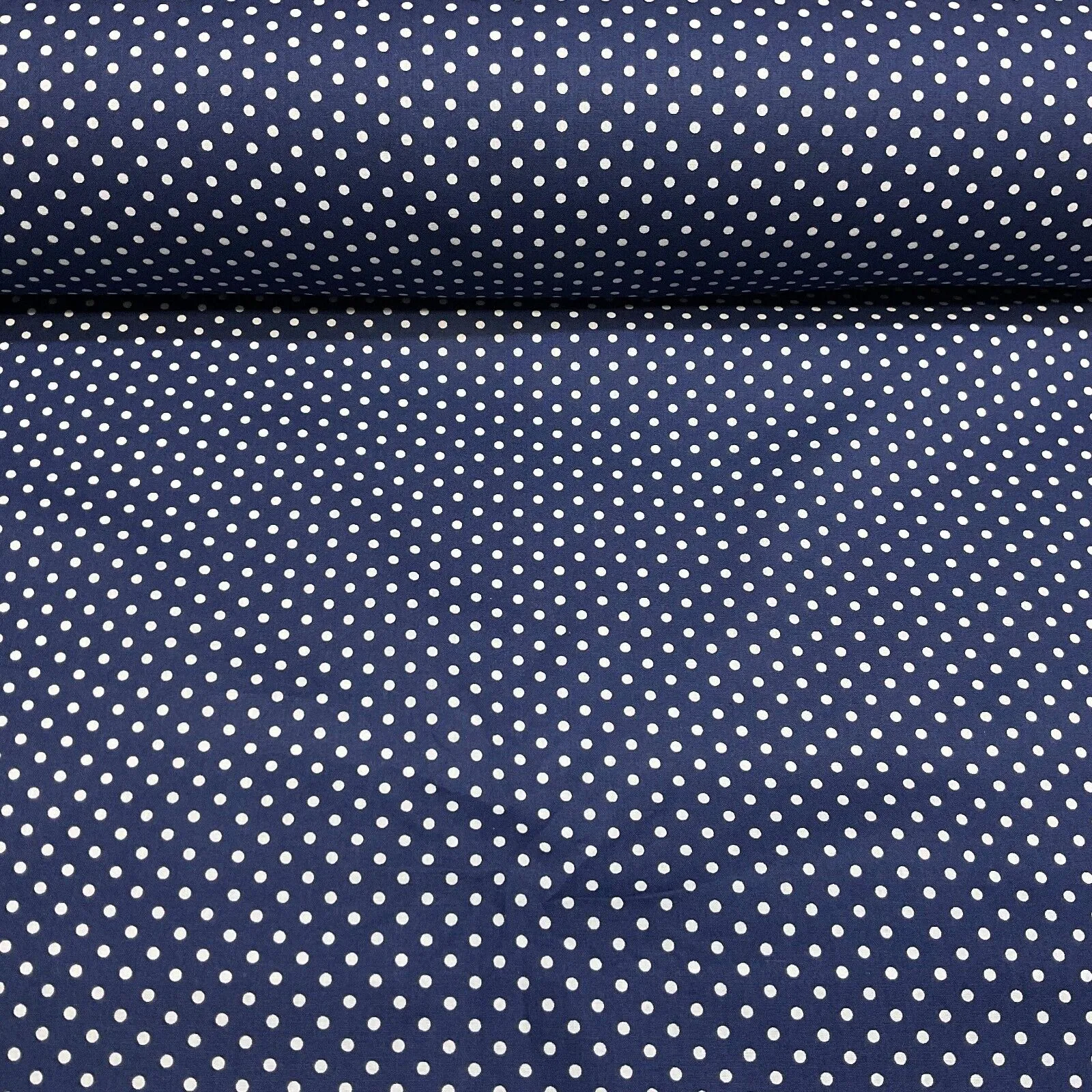 Soft Touch 100% Cotton 4mm pin Spot Dot printed dress fabric M1646