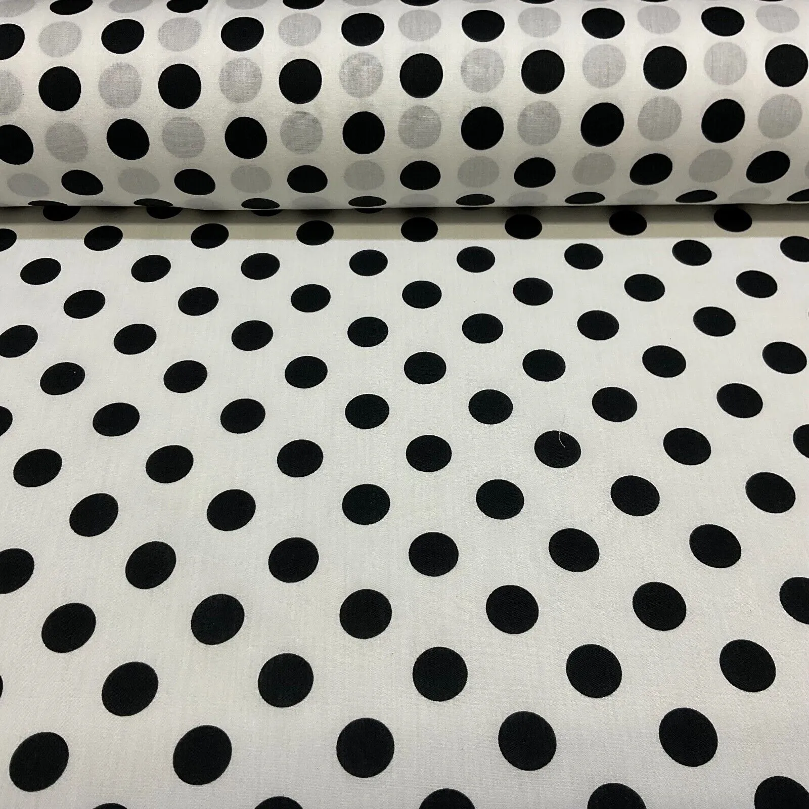 Soft Touch 100% Cotton Polka dot spot dotted printed dress fabric M1648