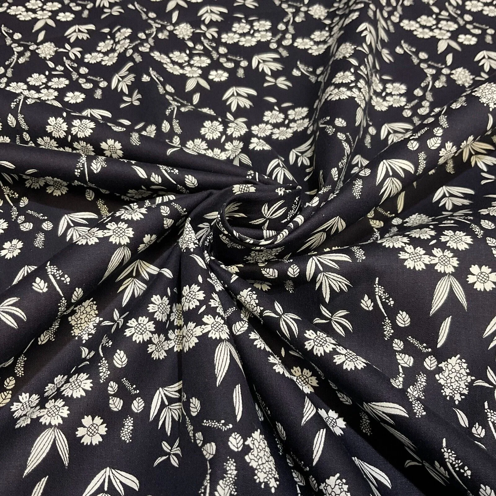 Soft Touch 100% Cotton small Floral printed dress fabric M1649