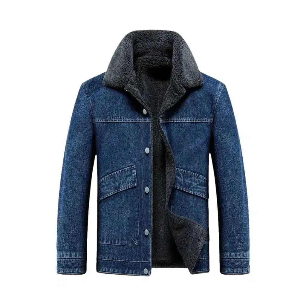 Street vintage men's denim jacket