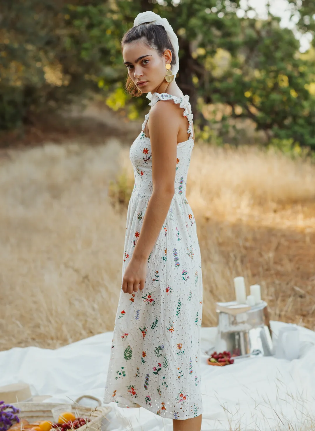 Summer Herbs Picnic dress