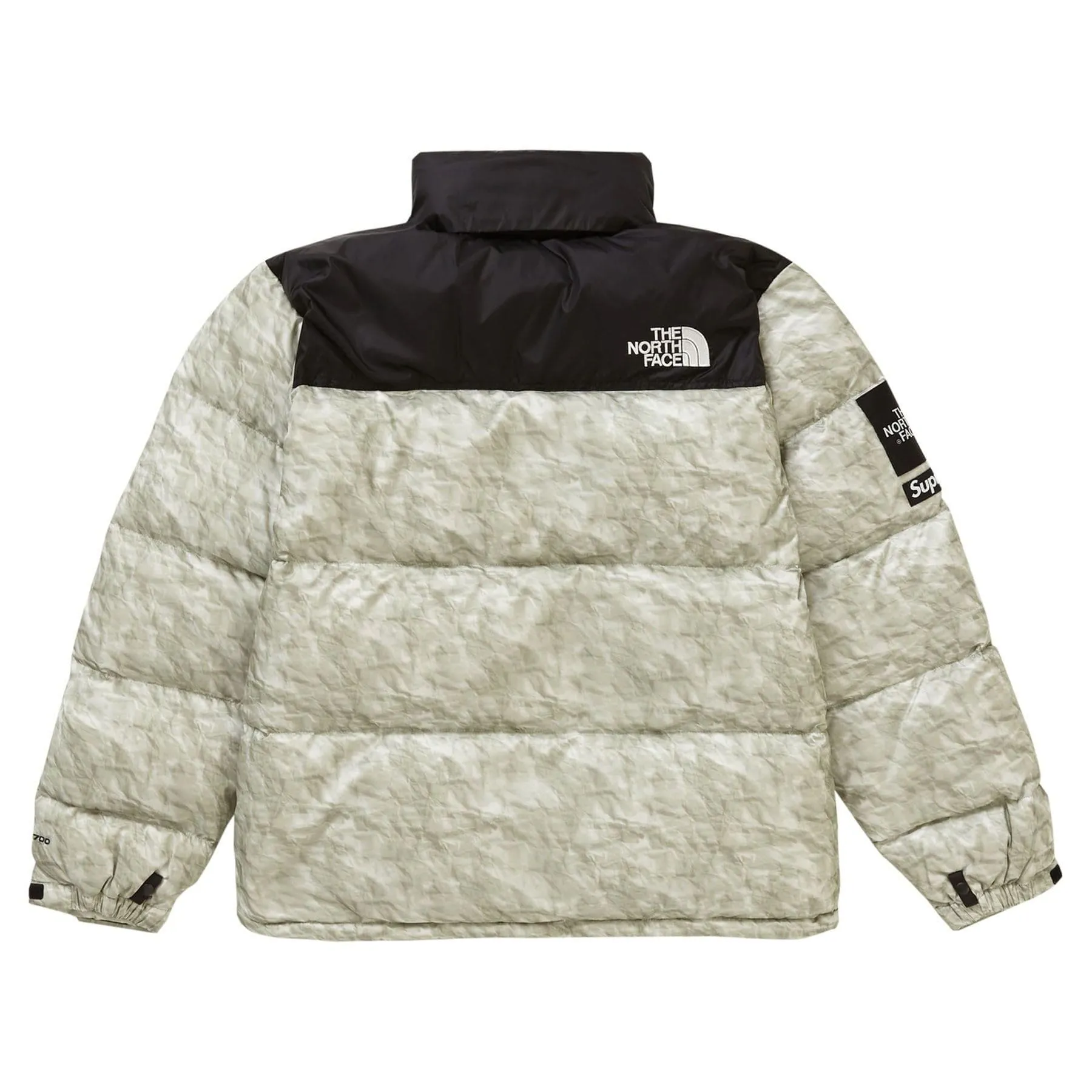 Supreme The North Face Paper Print Nuptse Jacket