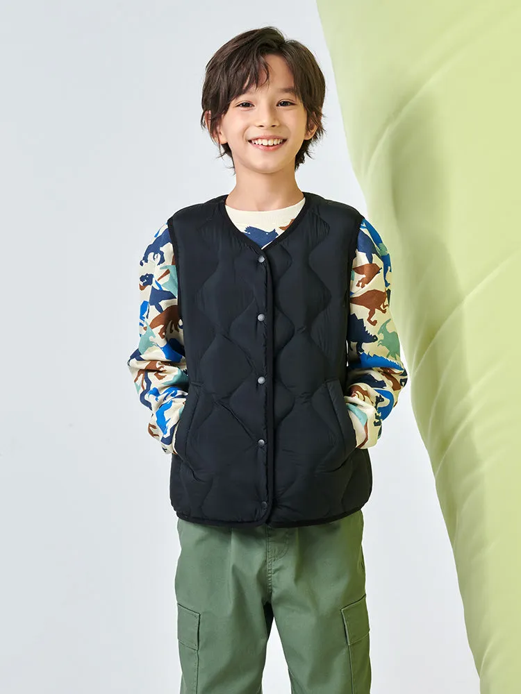 TANBOER Kid's Light Quilted Down Vest Boys Girls