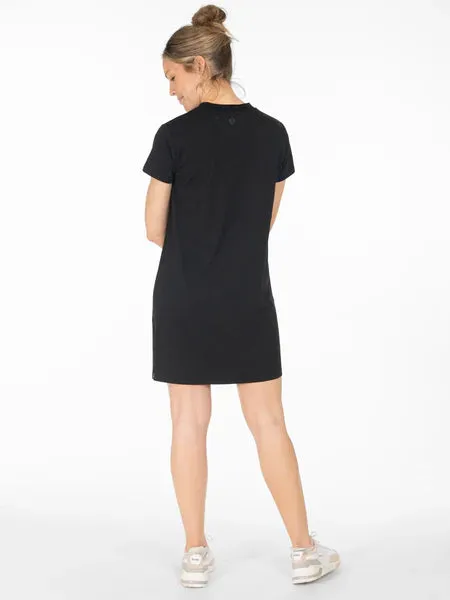 tasc Performance All Day T-shirt Dress in Black