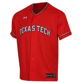 Texas Tech Red Raiders Under Armour Red Sideline Replica Baseball Jersey