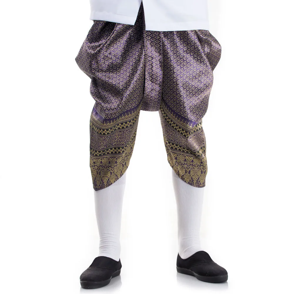 Traditional Thai Men’s Wear Raj Pattern Set