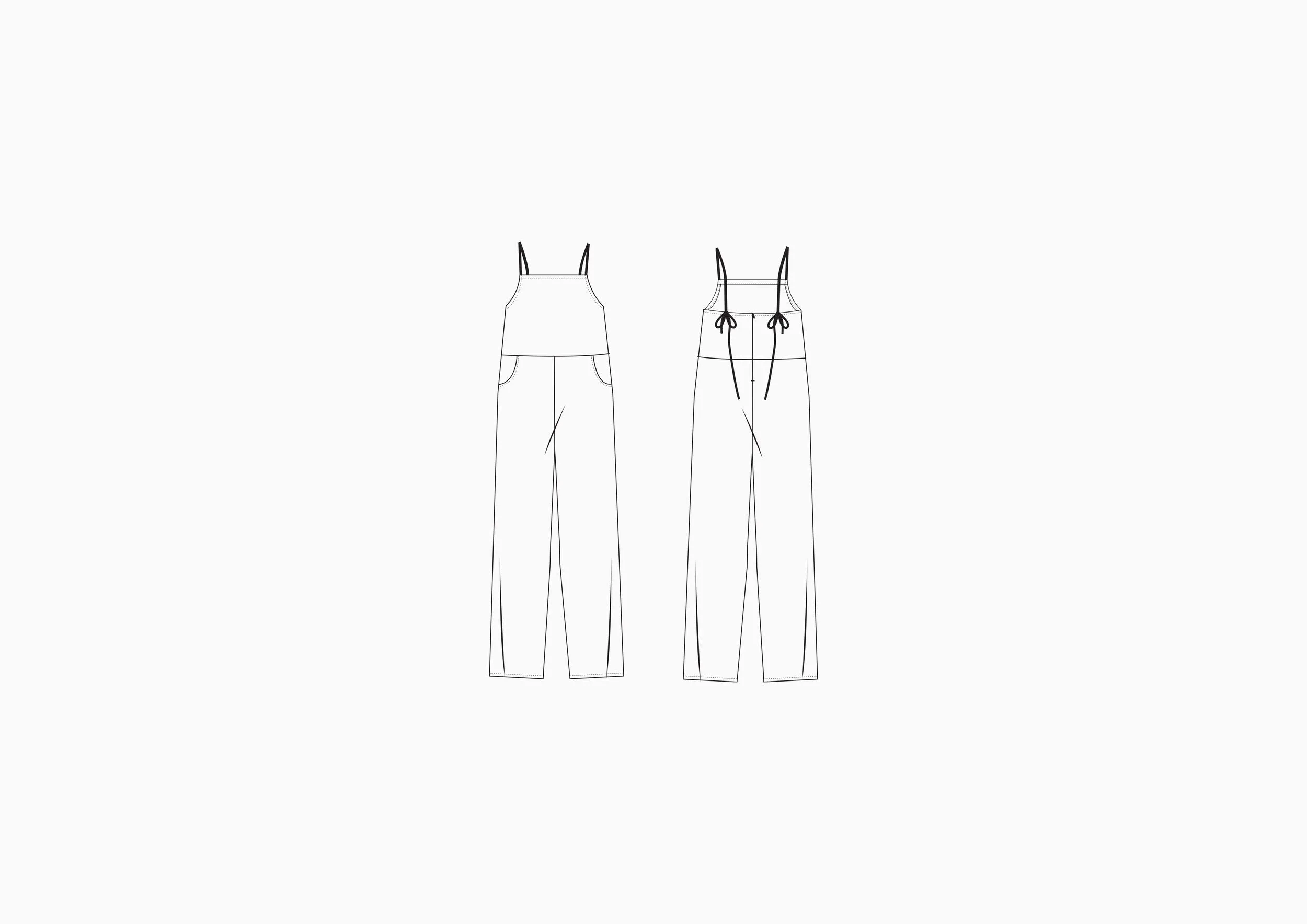 Wattlebird Jumpsuit - Sewing Pattern | Common Stitch