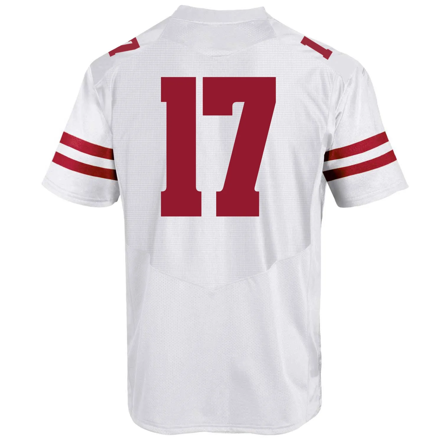 Wisconsin Badgers Under Armour HG White On-Field Sideline Football Jersey