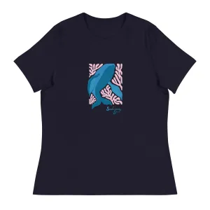 Wise Whale Women's Relaxed Tee ~ Seabreeze Soul