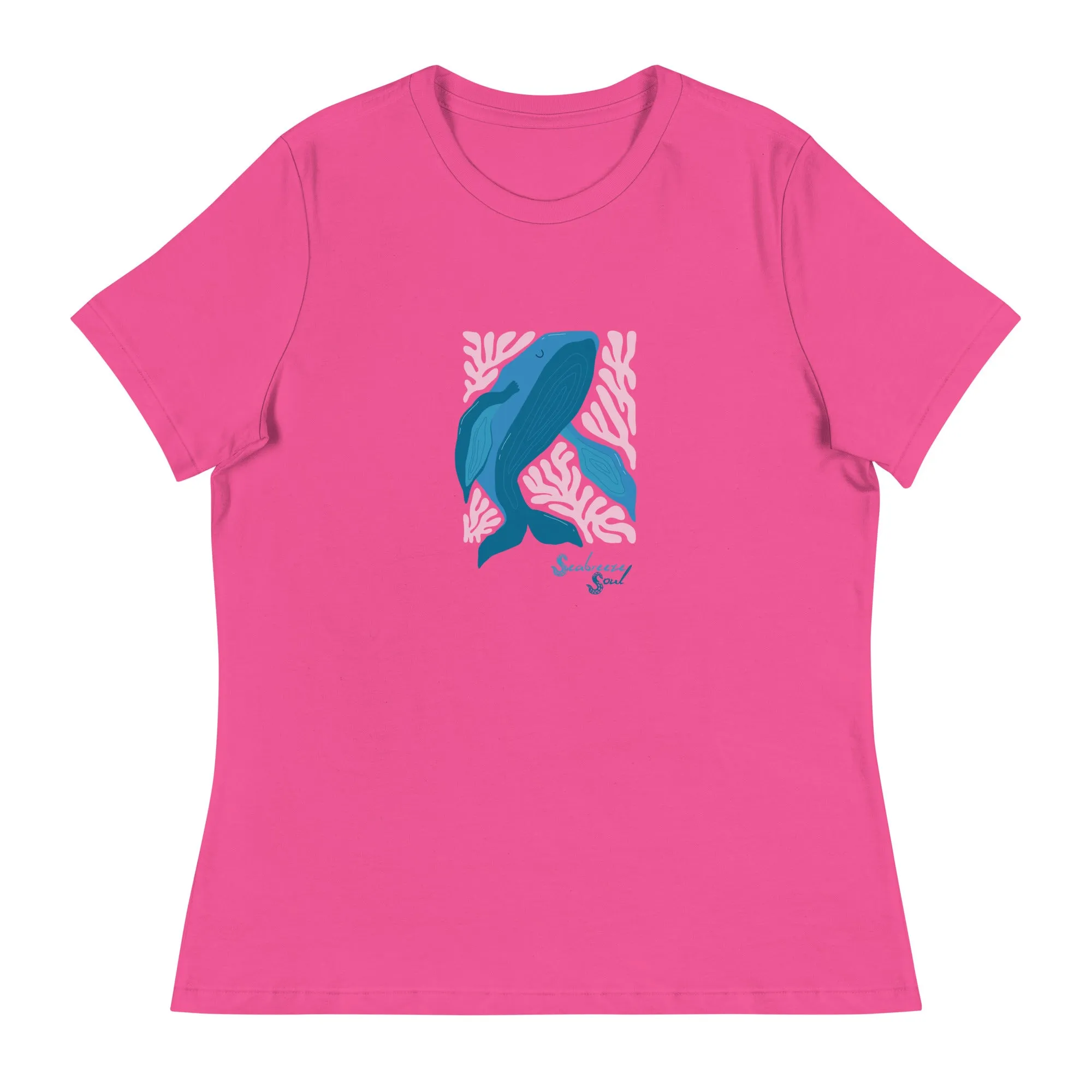 Wise Whale Women's Relaxed Tee ~ Seabreeze Soul