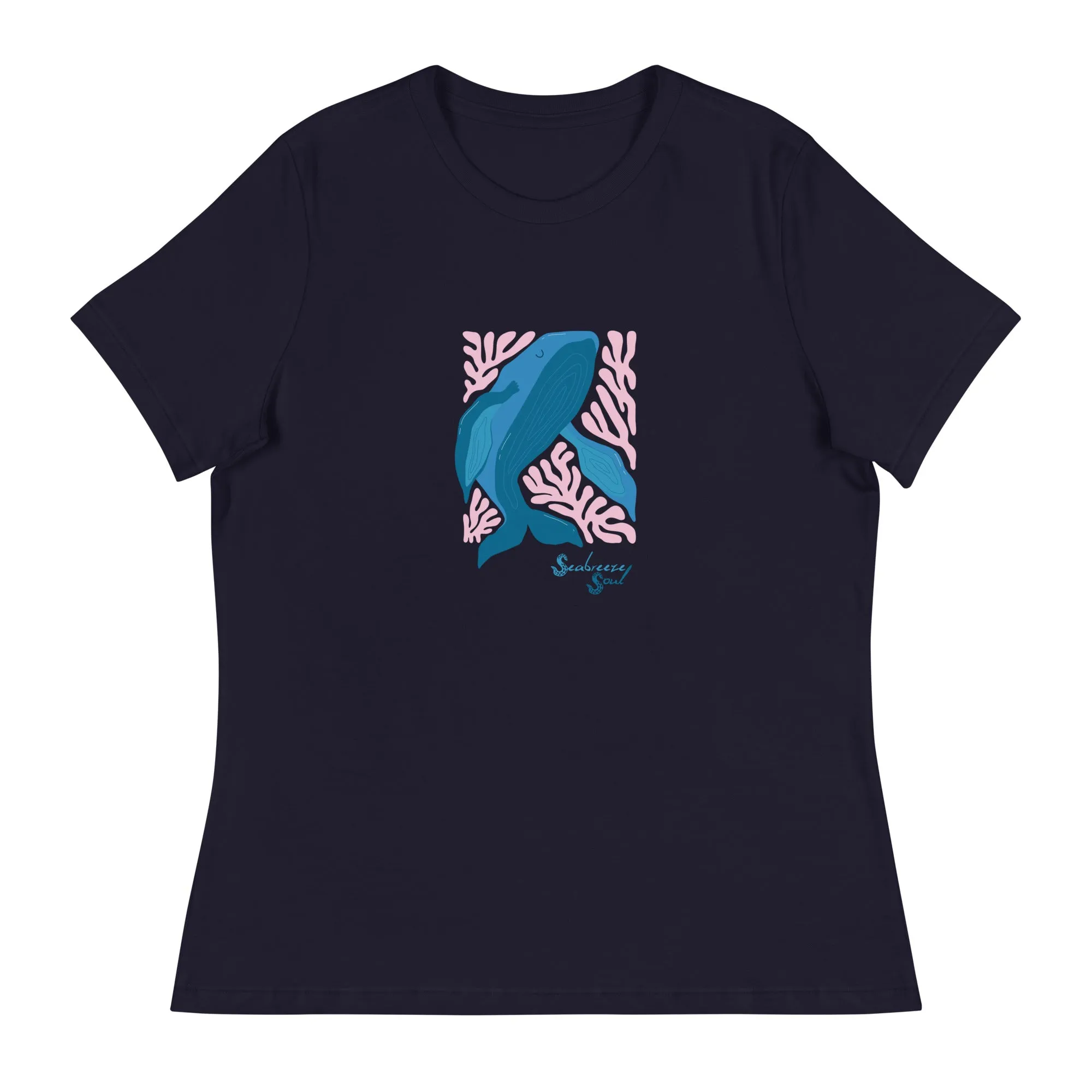 Wise Whale Women's Relaxed Tee ~ Seabreeze Soul