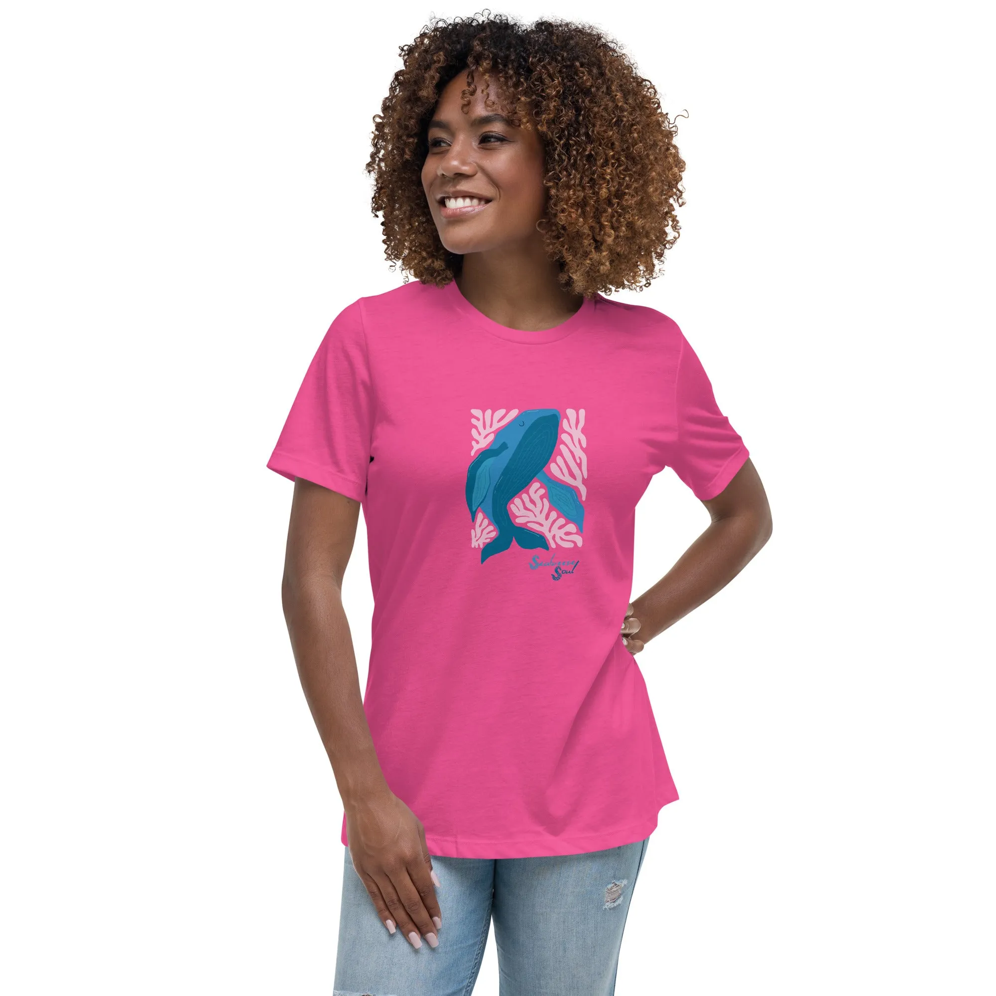 Wise Whale Women's Relaxed Tee ~ Seabreeze Soul