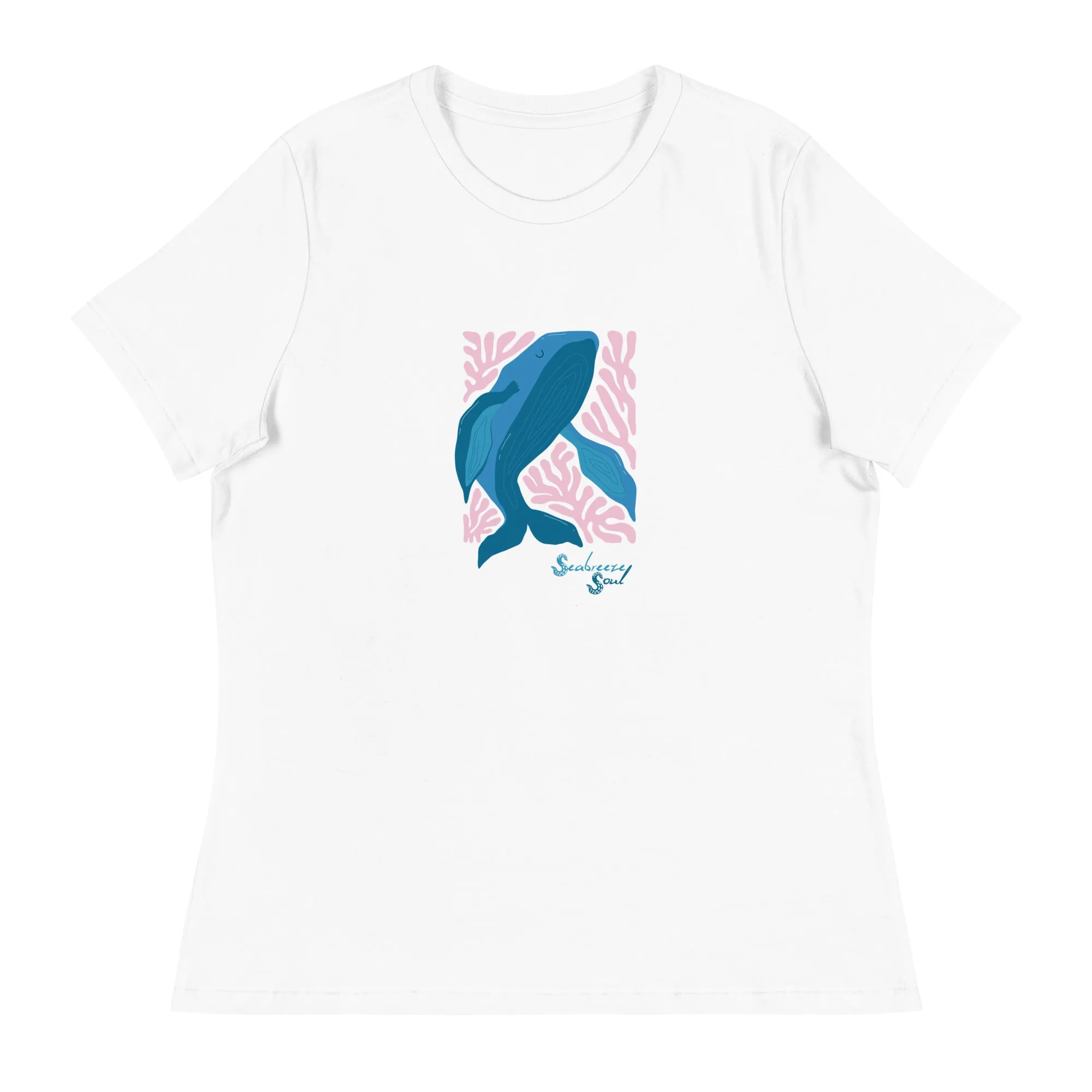 Wise Whale Women's Relaxed Tee ~ Seabreeze Soul