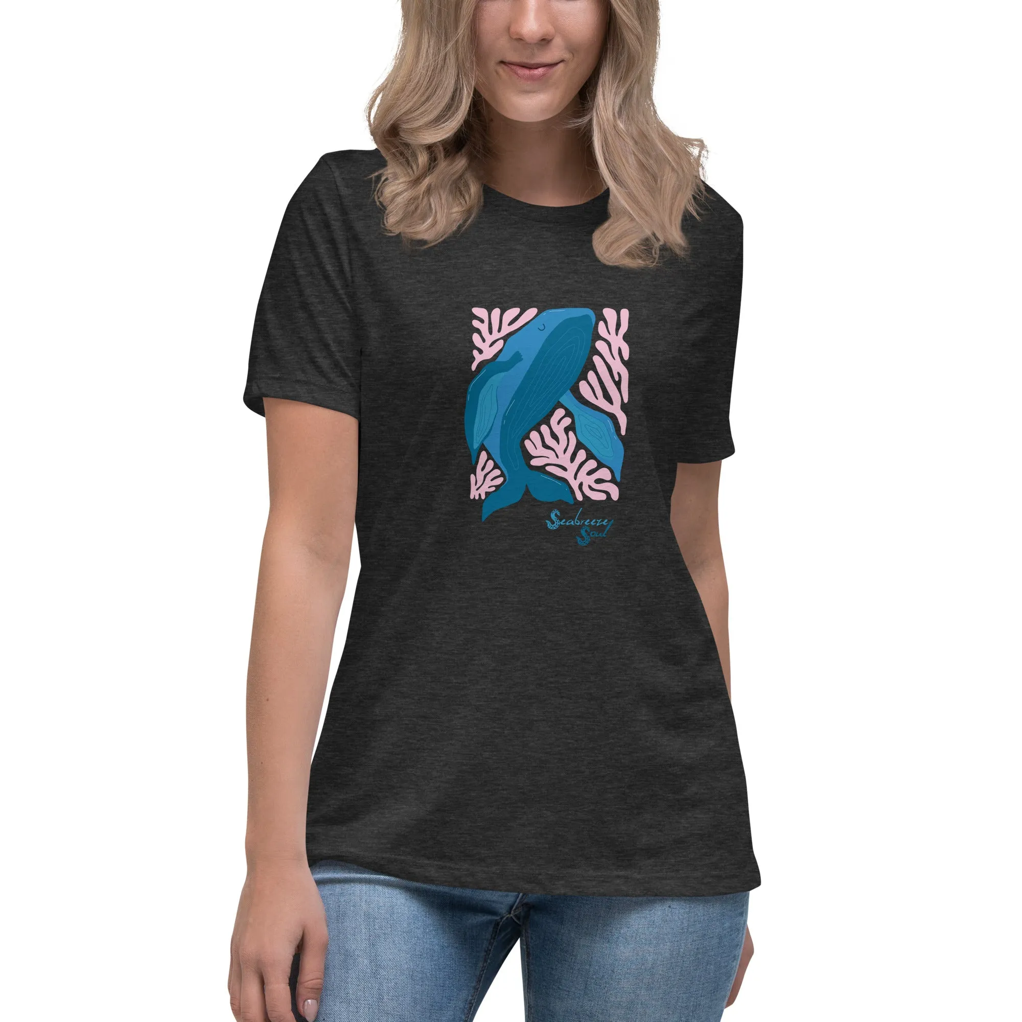 Wise Whale Women's Relaxed Tee ~ Seabreeze Soul