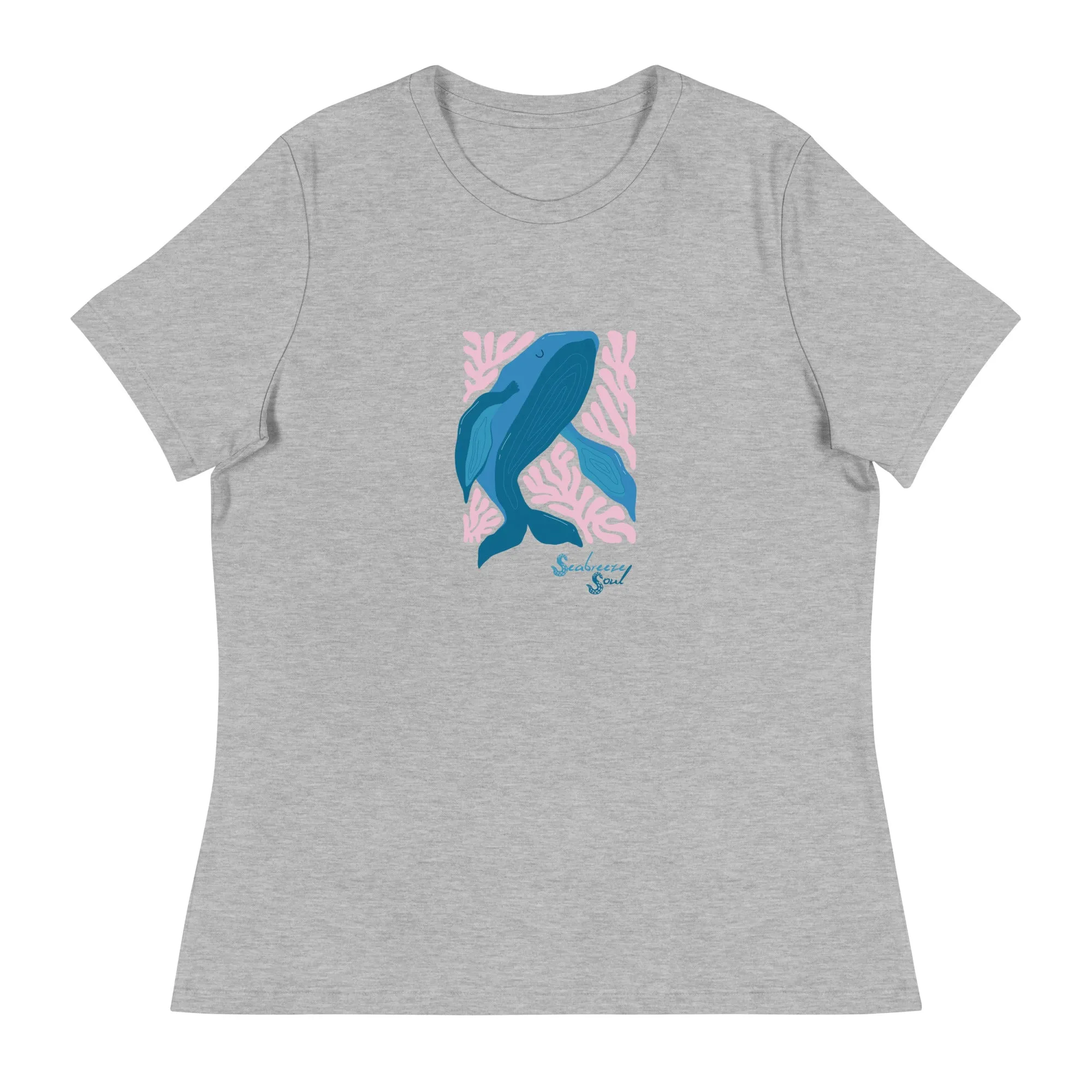 Wise Whale Women's Relaxed Tee ~ Seabreeze Soul