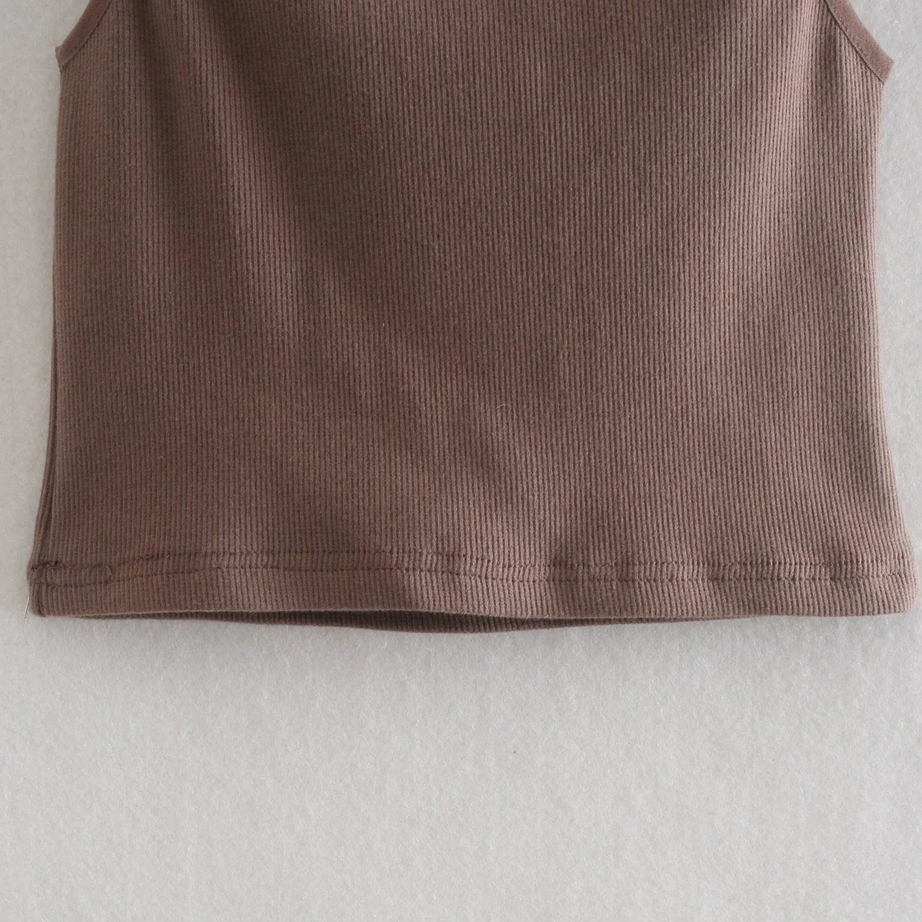 Women Knit Sweater Vest High Neck Sleeveless Casual Fashion Chic Lady