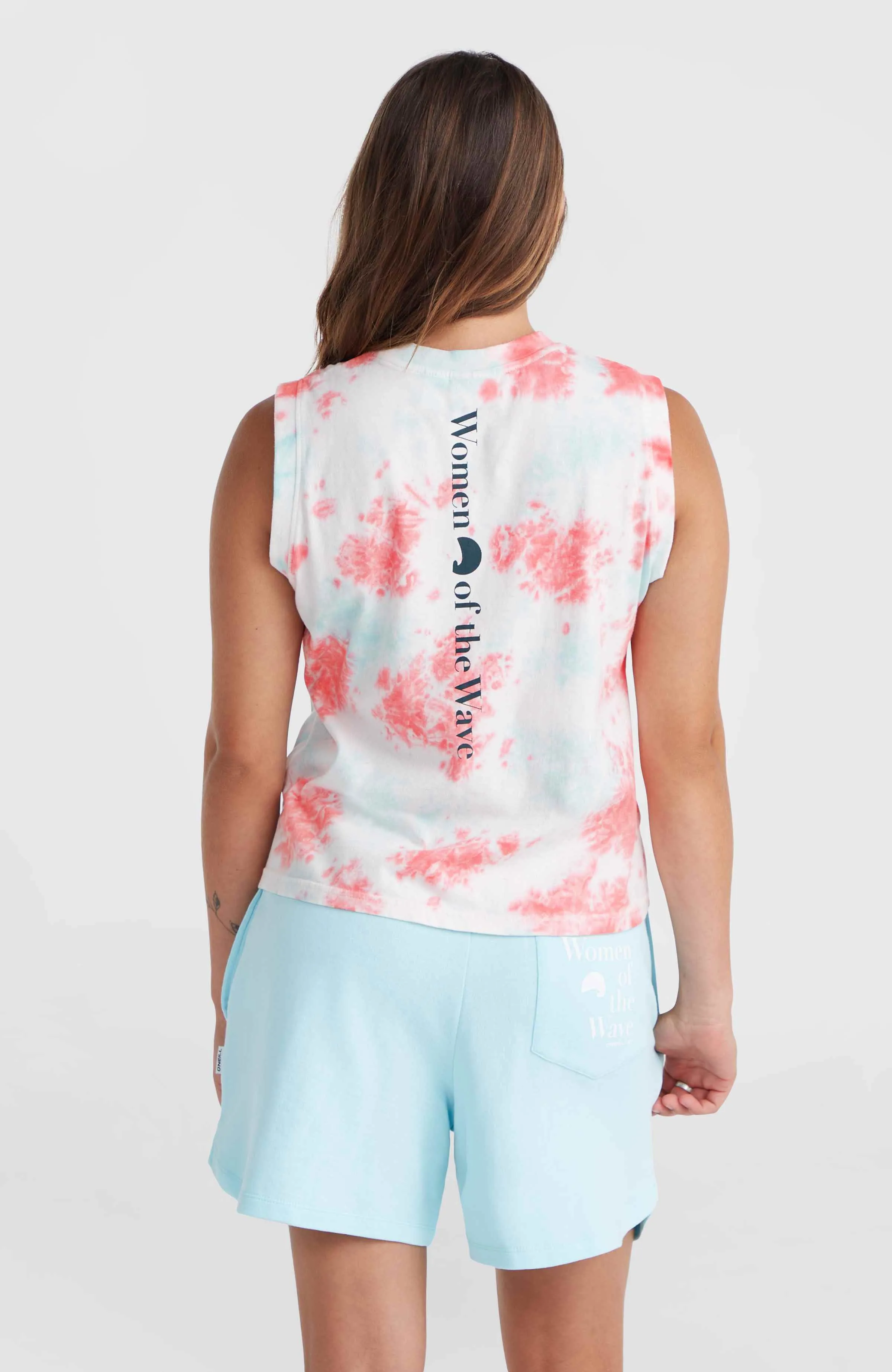 Women Of The Wave Tank Top | Pink Ice Cube Tie Dye