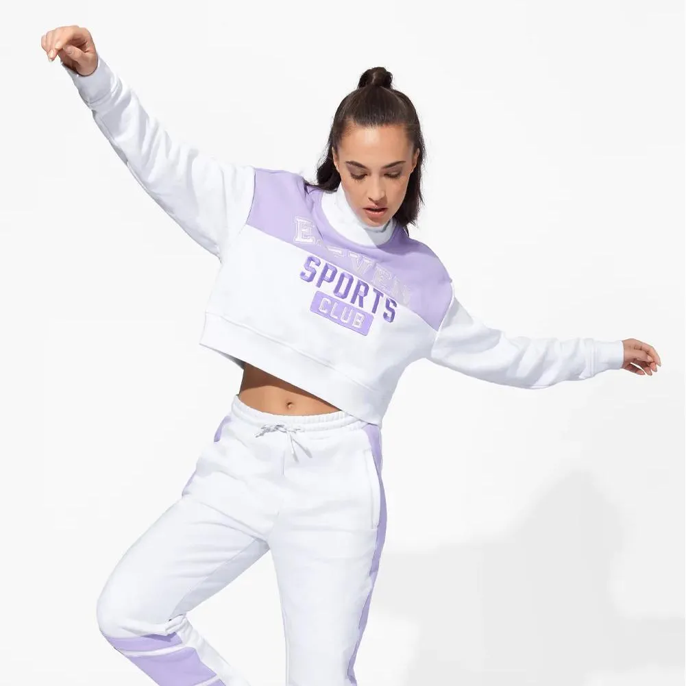 Women's Collegiate Tennis Sweatshirt Liquid Lilac