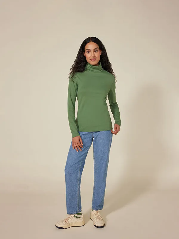 Women's Iconic Turtleneck Cotton T-shirt