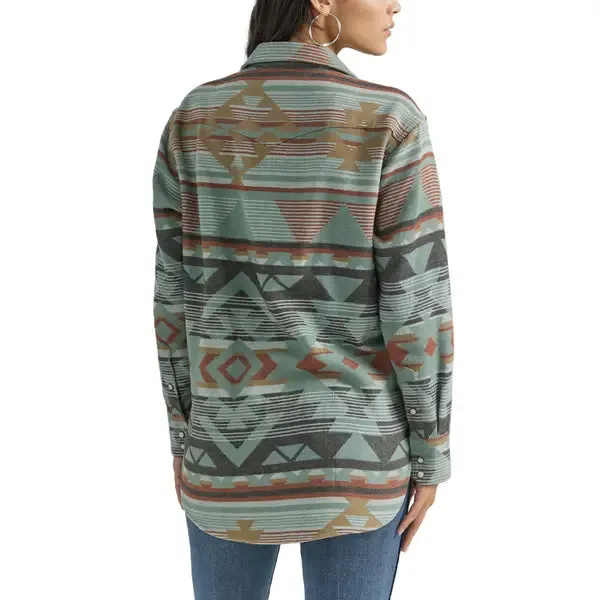 Wrangler Retro Jaquard Snap Aztec Shirt