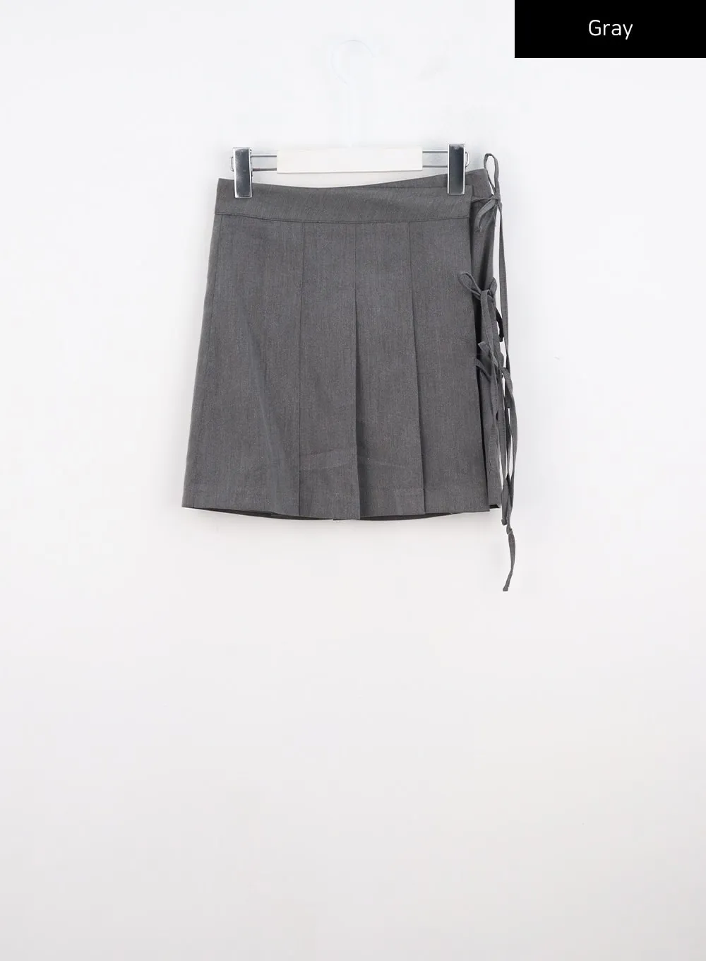 Wrap Pleated Mini Skirt CO330